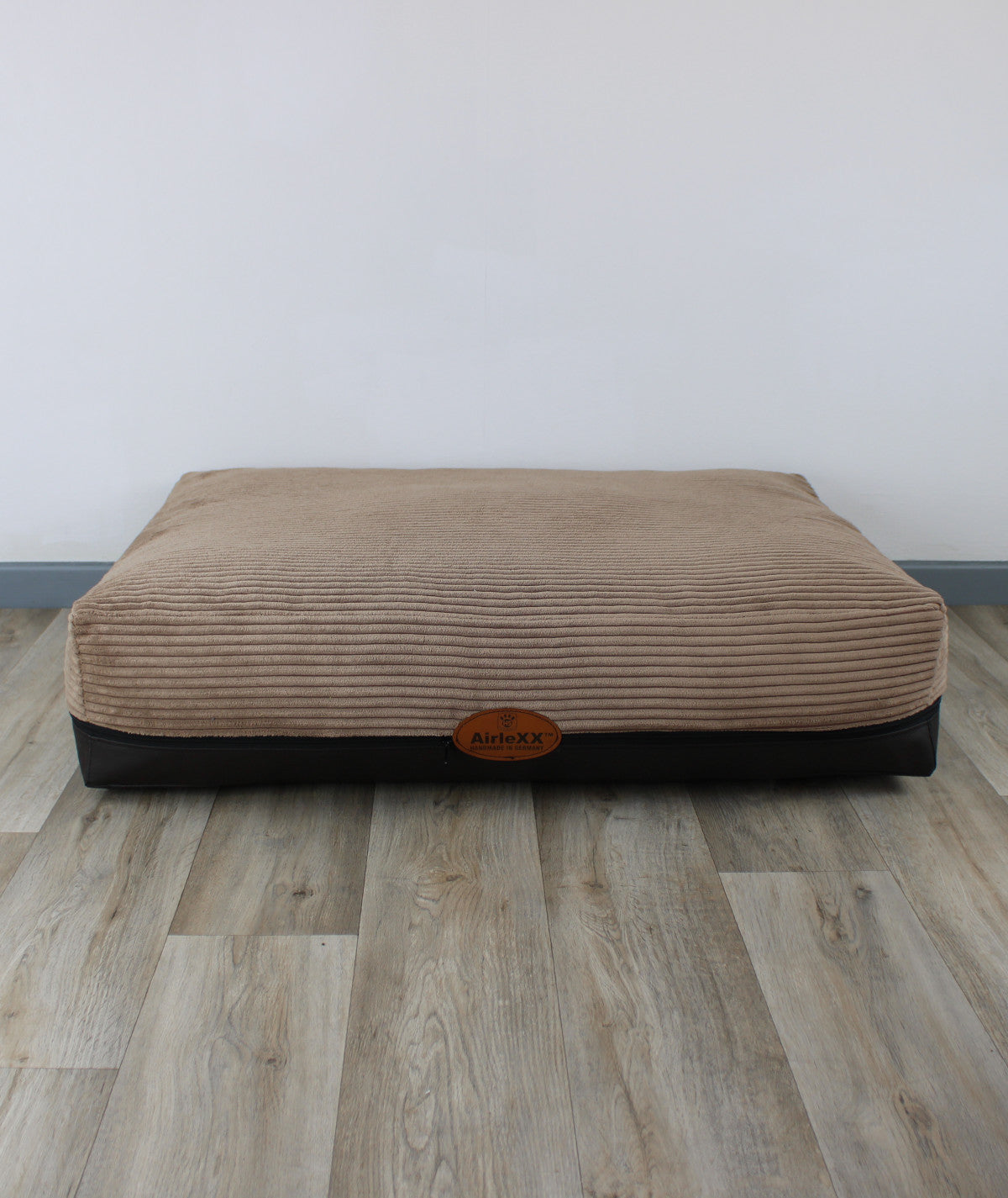 AirleXX Hundebett Cord Quadratisch orthopädisch