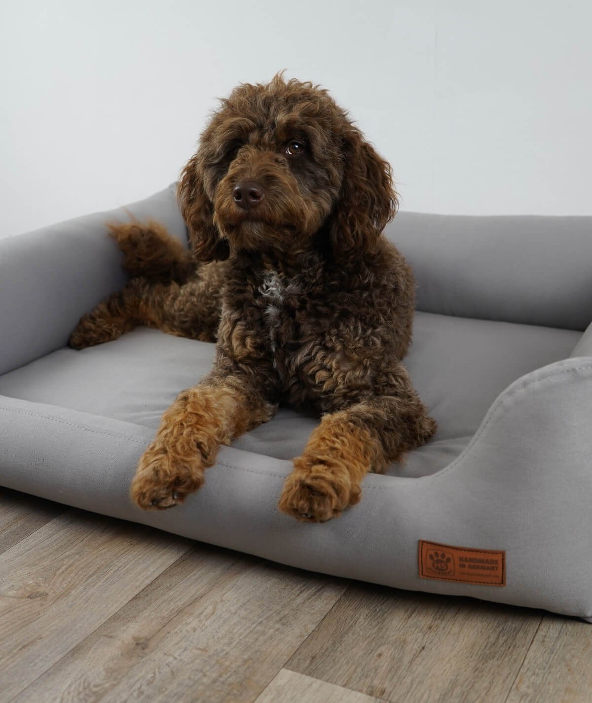 Dog bed cuddle bed deluxe cord with entry orthopedic