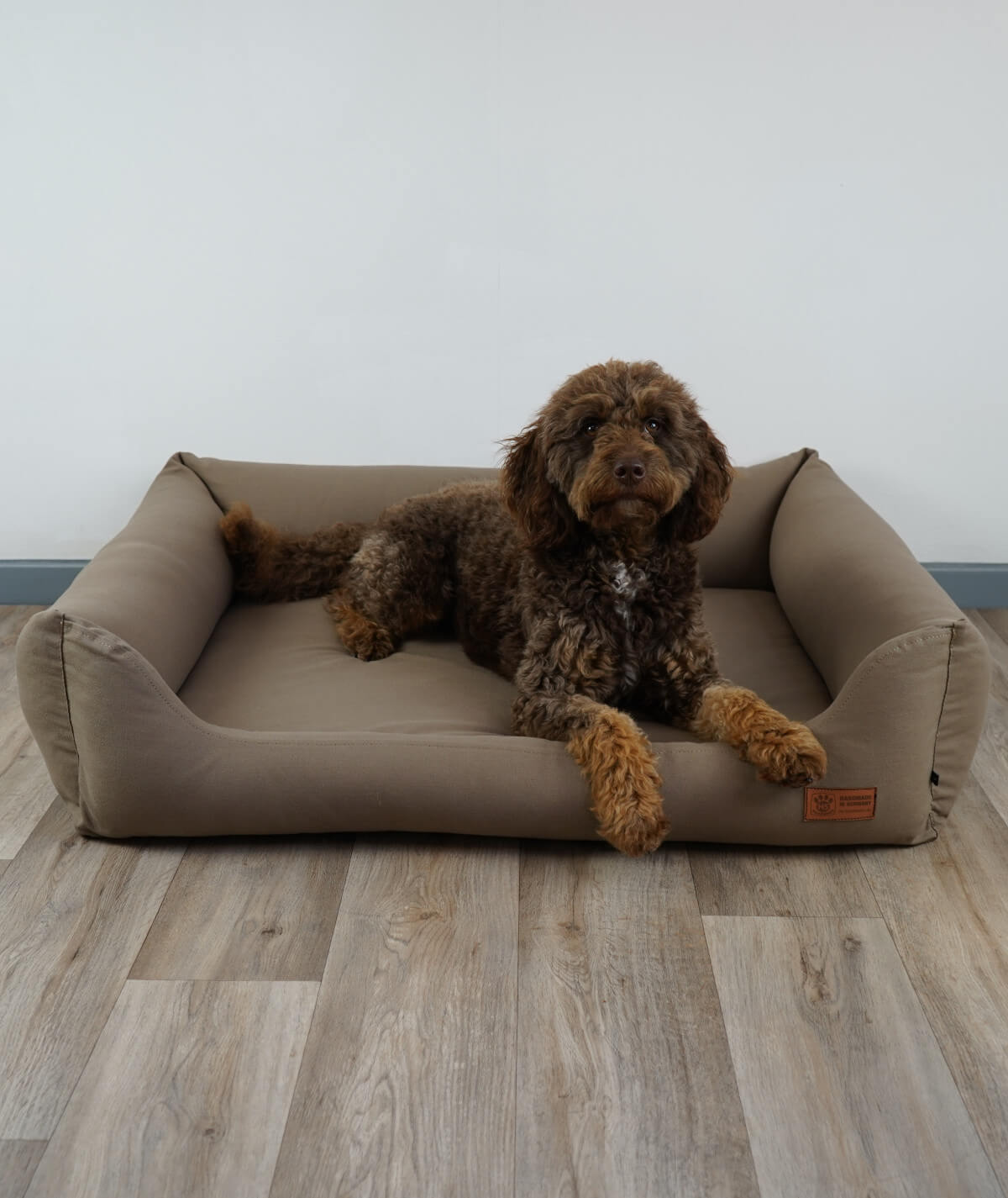 Hundebett Kuschelbett Deluxe Baumwolle mit Einstieg orthopädisch