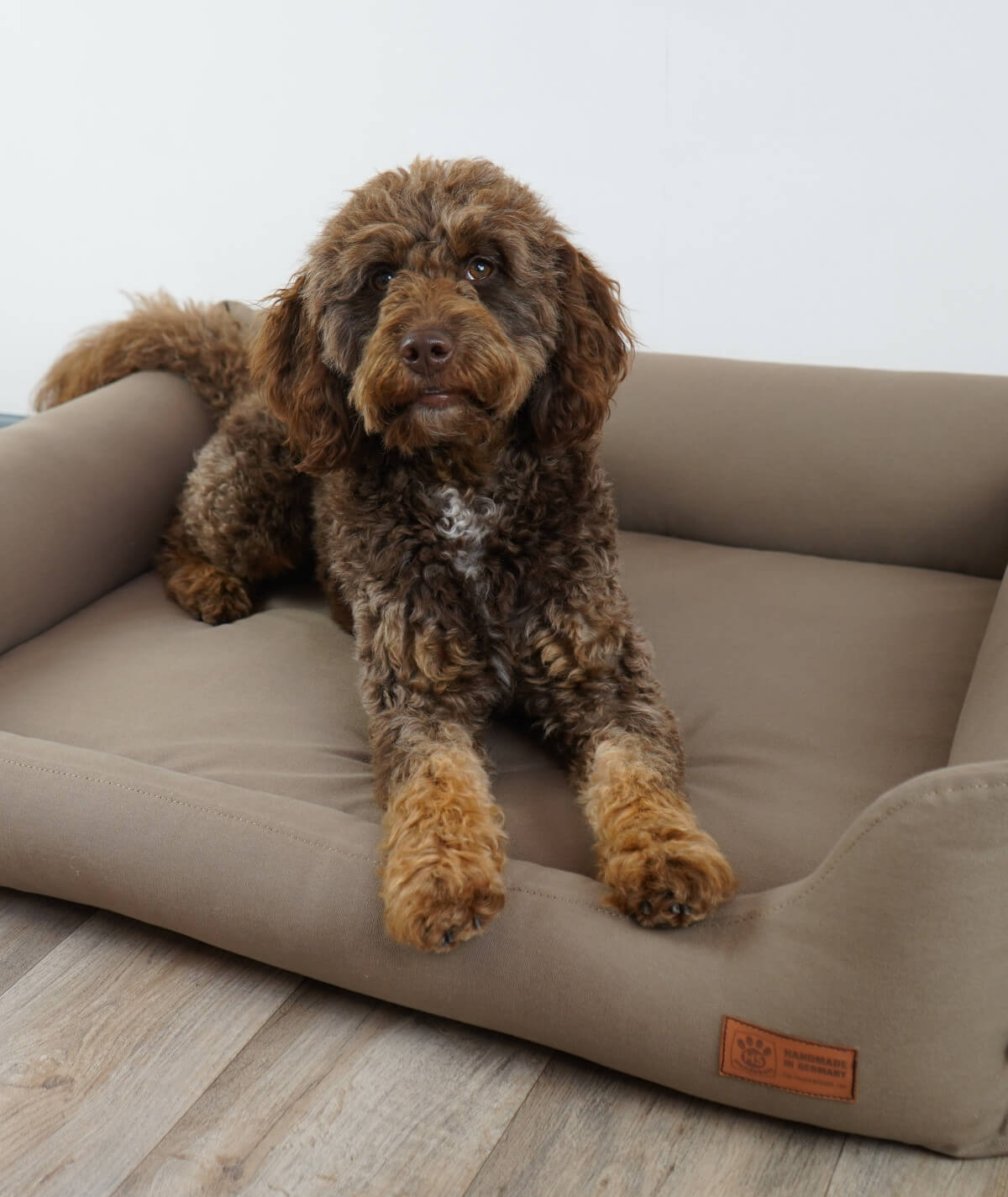 Hundebett Kuschelbett Deluxe Baumwolle mit Einstieg orthopädisch