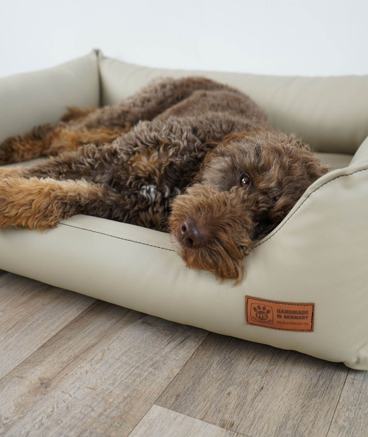 Hundebett Emma Kunstleder orthopädisch