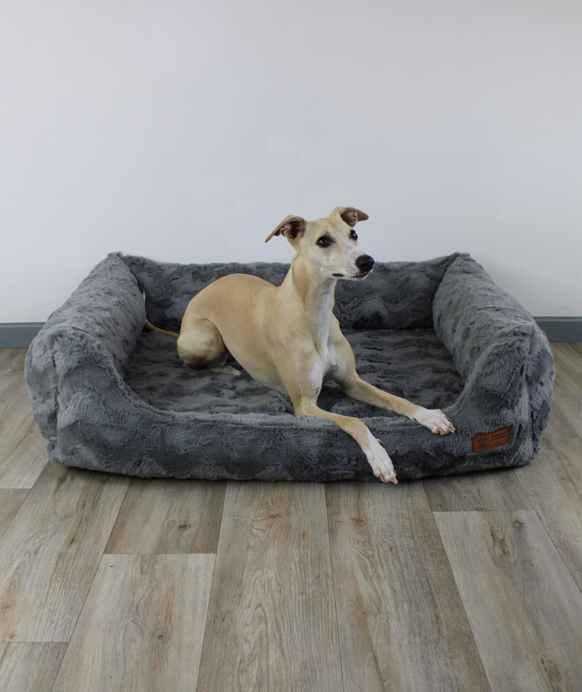 Dog bed cuddle bed deluxe with entry orthopedic
