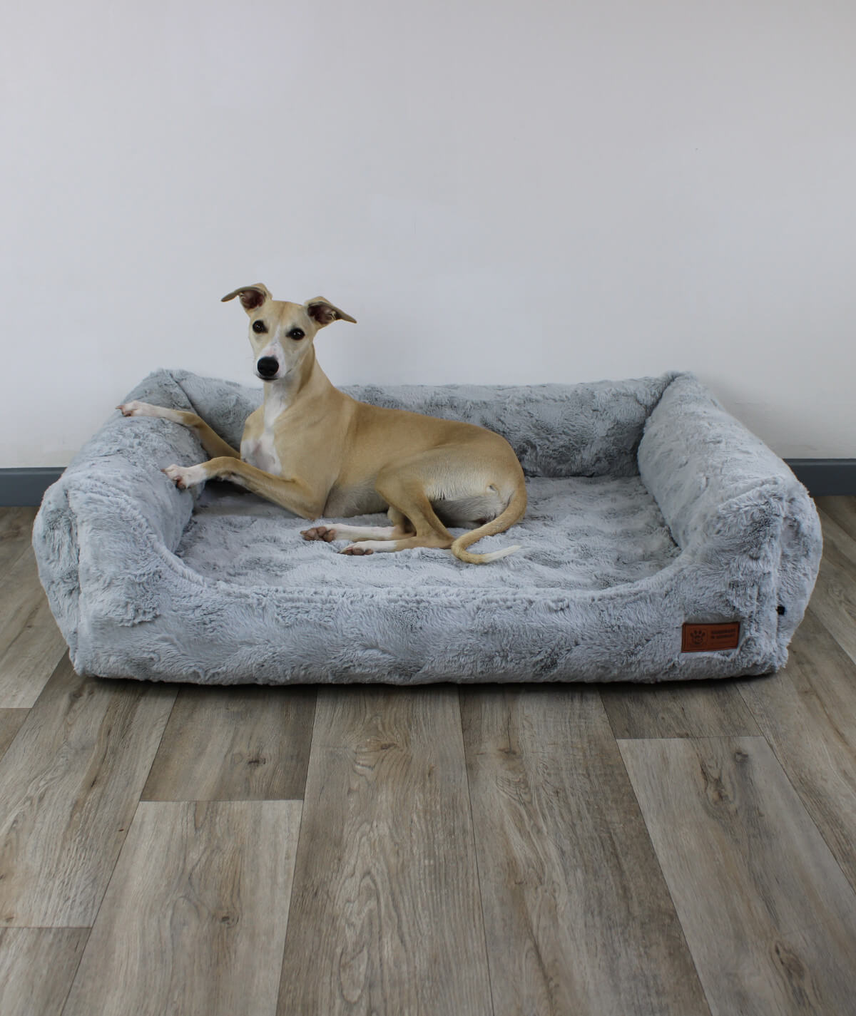 Dog bed cuddle bed deluxe with entry orthopedic