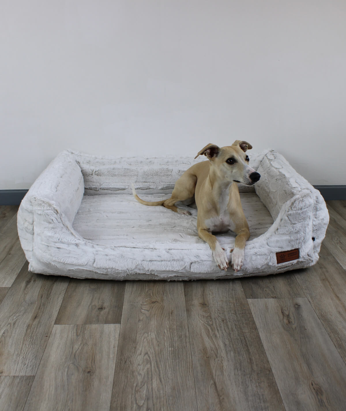 Dog bed cuddle bed deluxe with entry orthopedic