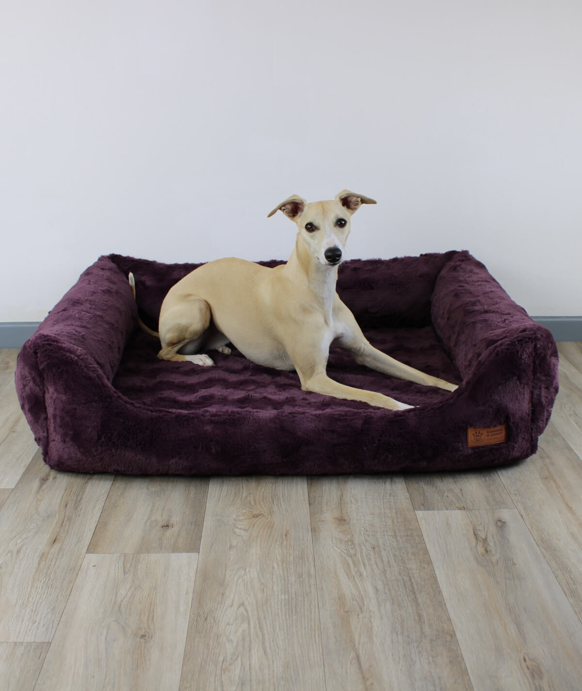 Dog bed cuddle bed deluxe with entry orthopedic