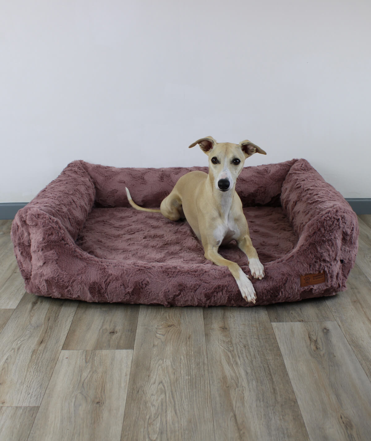Dog bed cuddle bed deluxe with entry orthopedic