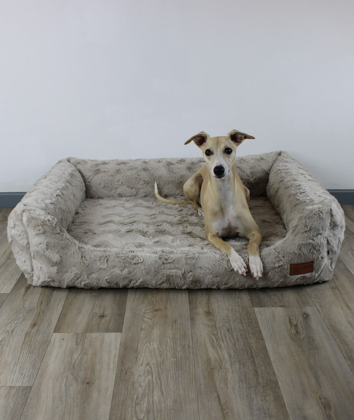 Dog bed cuddle bed deluxe with entry orthopedic