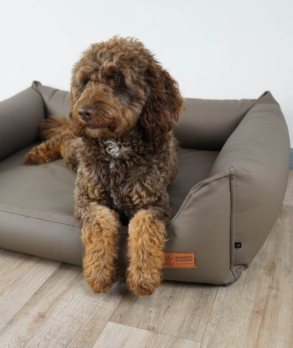 Hundebett Emma Kunstleder orthopädisch