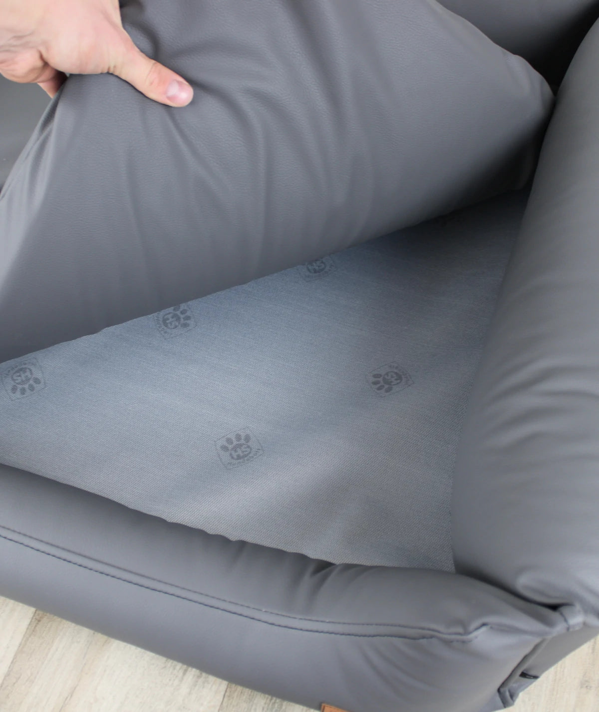 Hundebett Emma Kunstleder orthopädisch