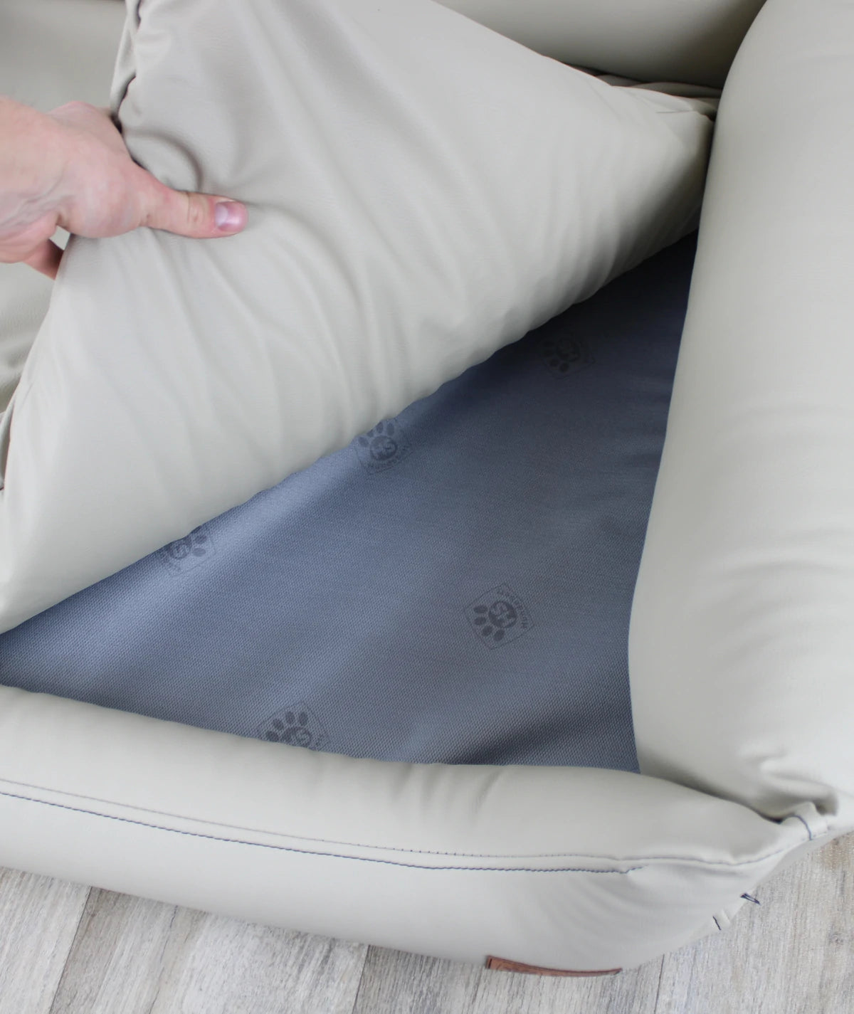 Hundebett Emma Kunstleder orthopädisch