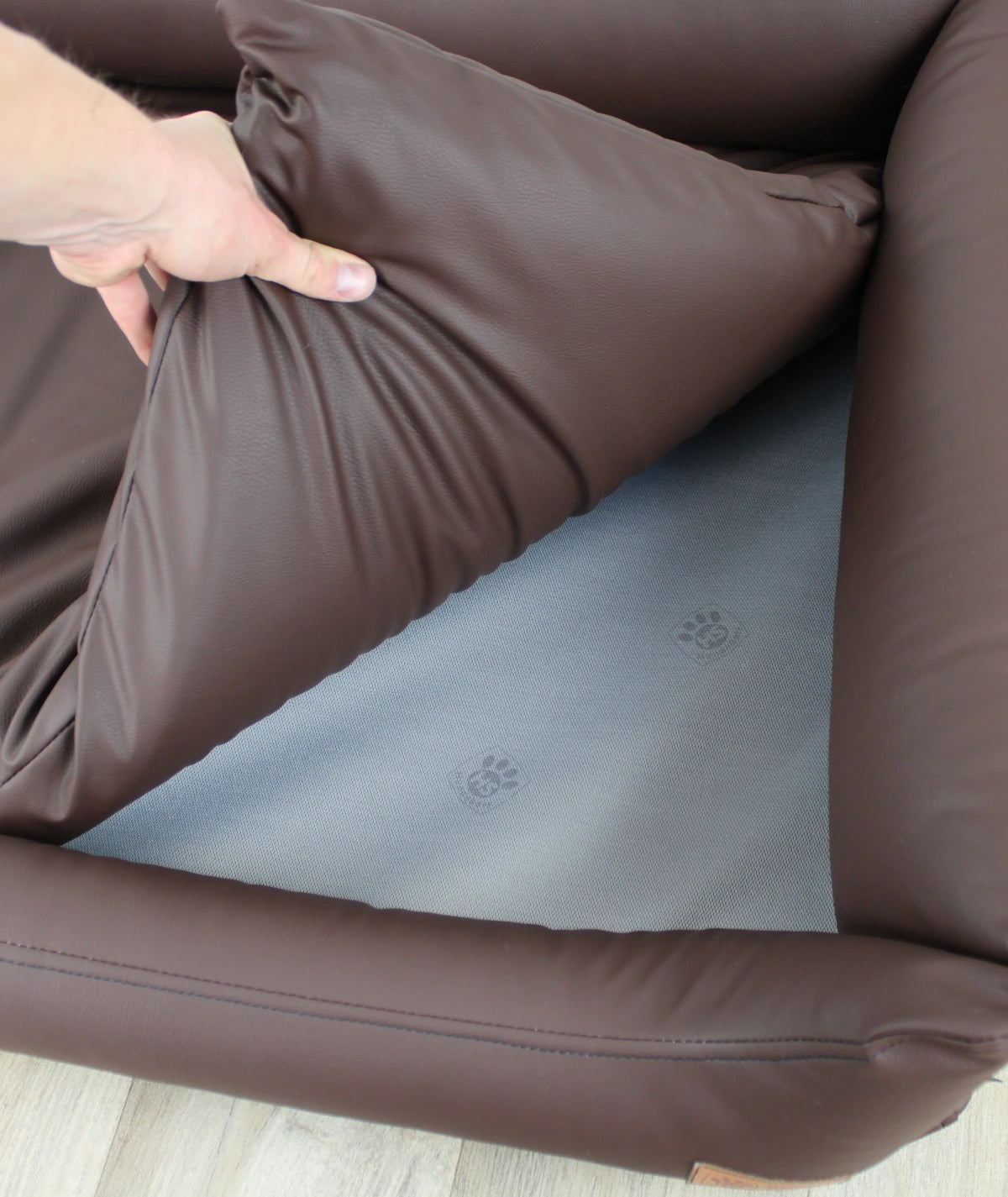 Hundebett Emma Kunstleder orthopädisch