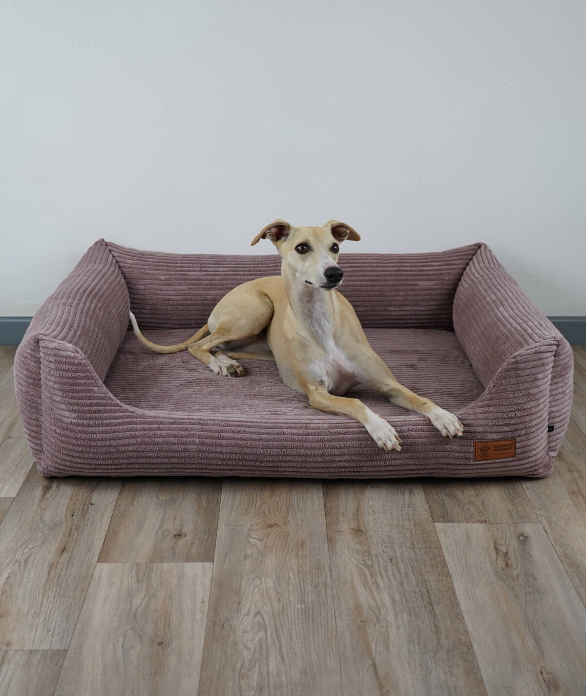 Dog bed cuddle bed deluxe cord with entry orthopedic