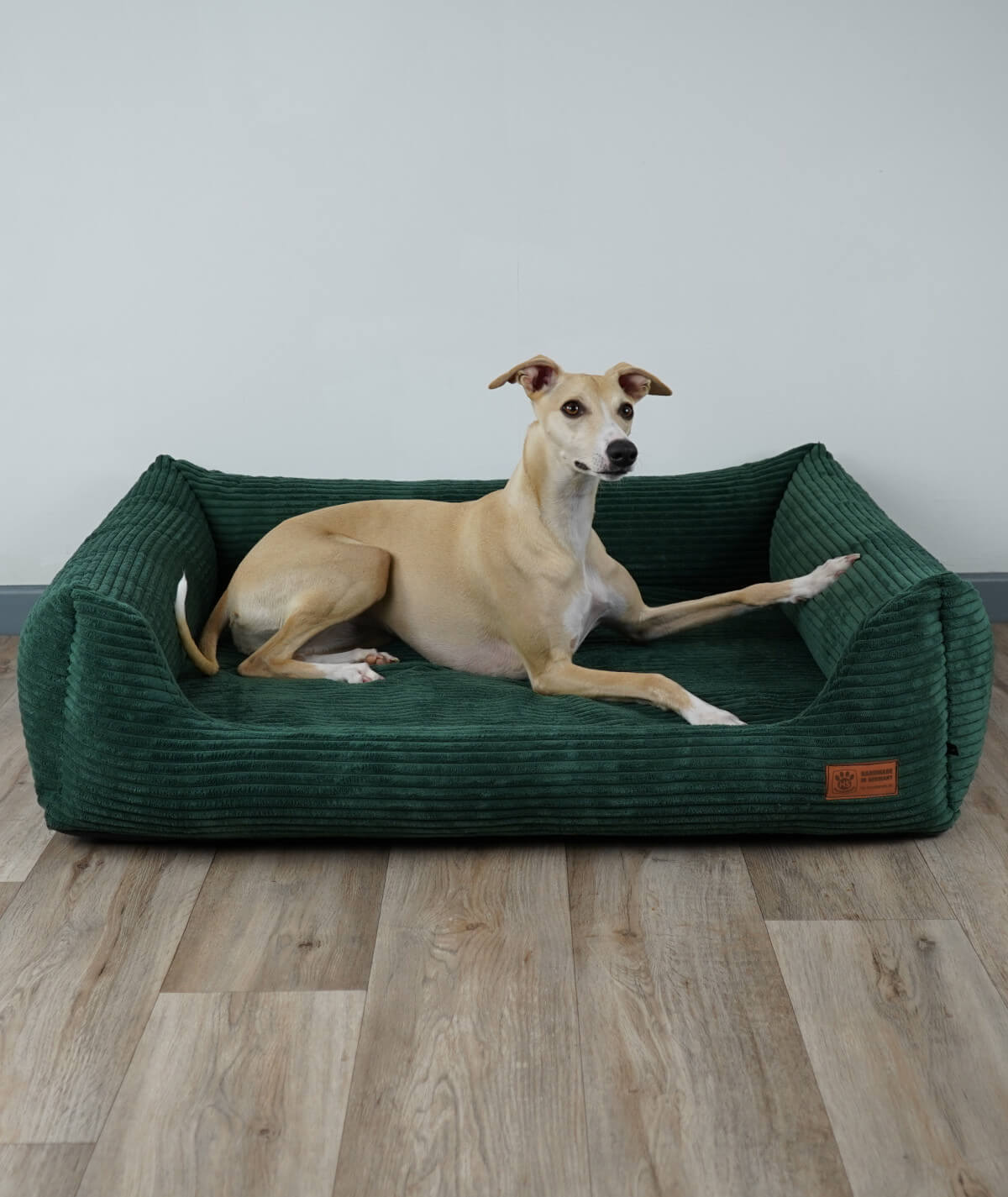 Dog bed cuddle bed deluxe cord with entry orthopedic