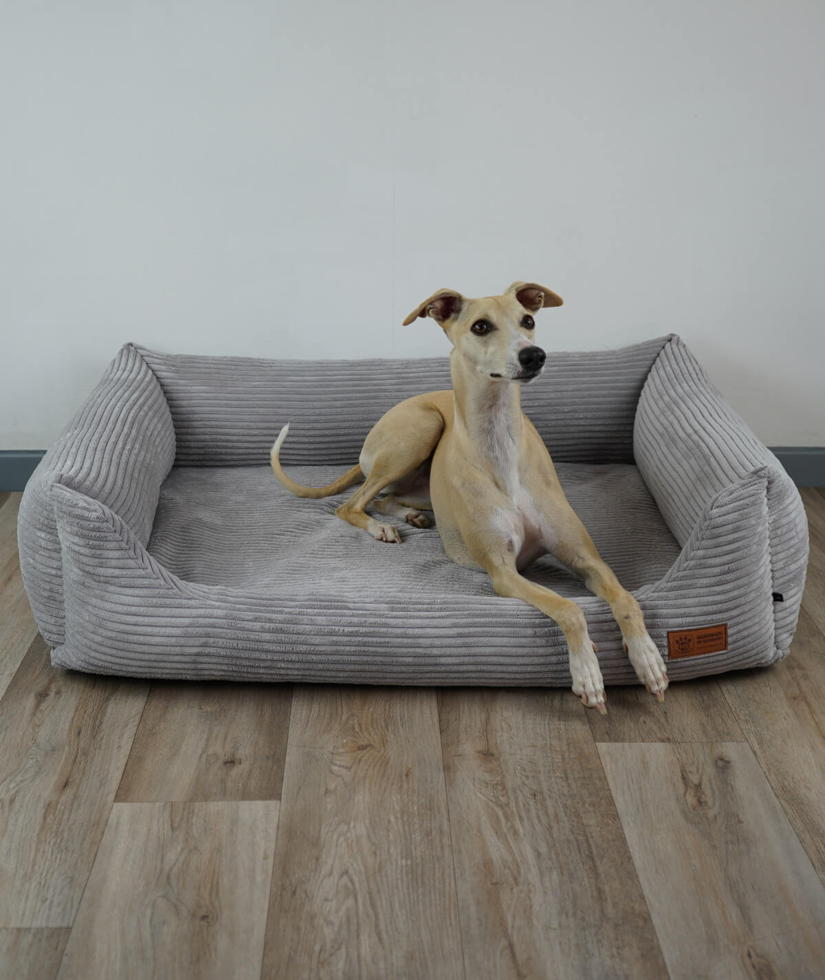 Dog bed cuddle bed deluxe cord with entry orthopedic