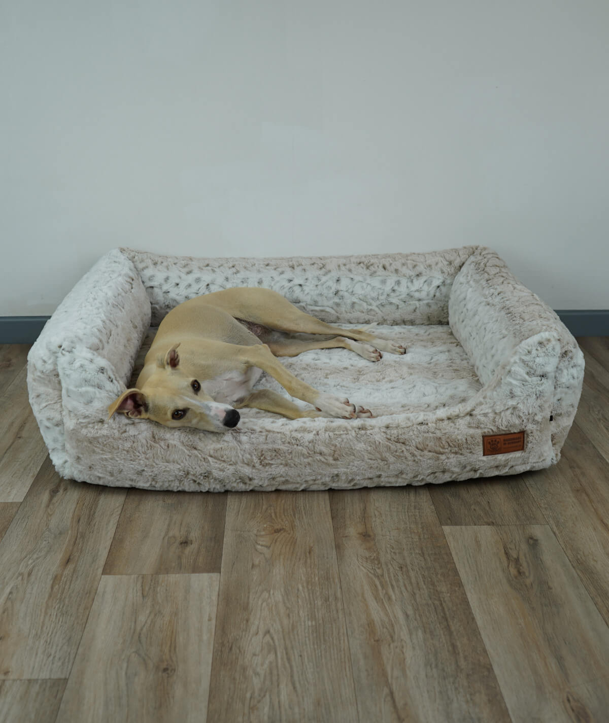 Dog bed cuddle bed deluxe with entry orthopedic