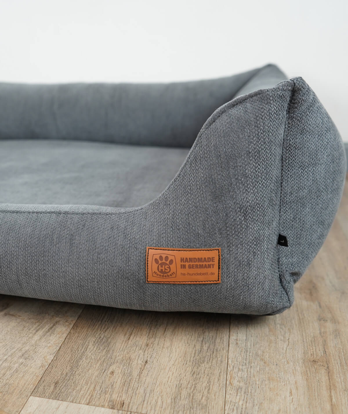 Hundebett Kuschelbett Deluxe Polsterstoff mit Einstieg orthopädisch