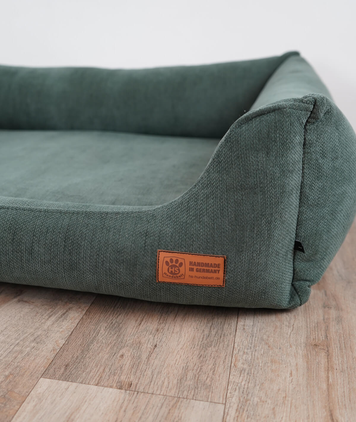 Hundebett Kuschelbett Deluxe Polsterstoff mit Einstieg orthopädisch