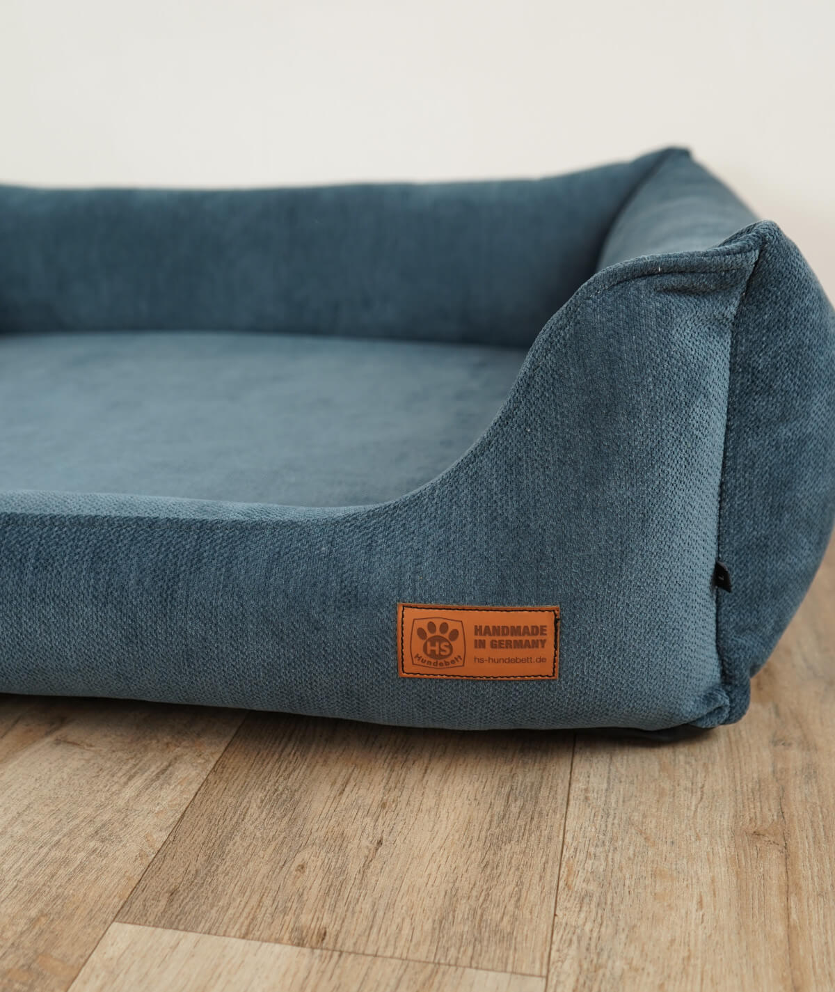 Hundebett Kuschelbett Deluxe Polsterstoff mit Einstieg orthopädisch