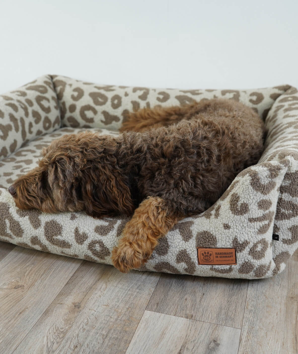 Hundebett Kuschelbett Deluxe Teddy mit Einstieg orthopädisch