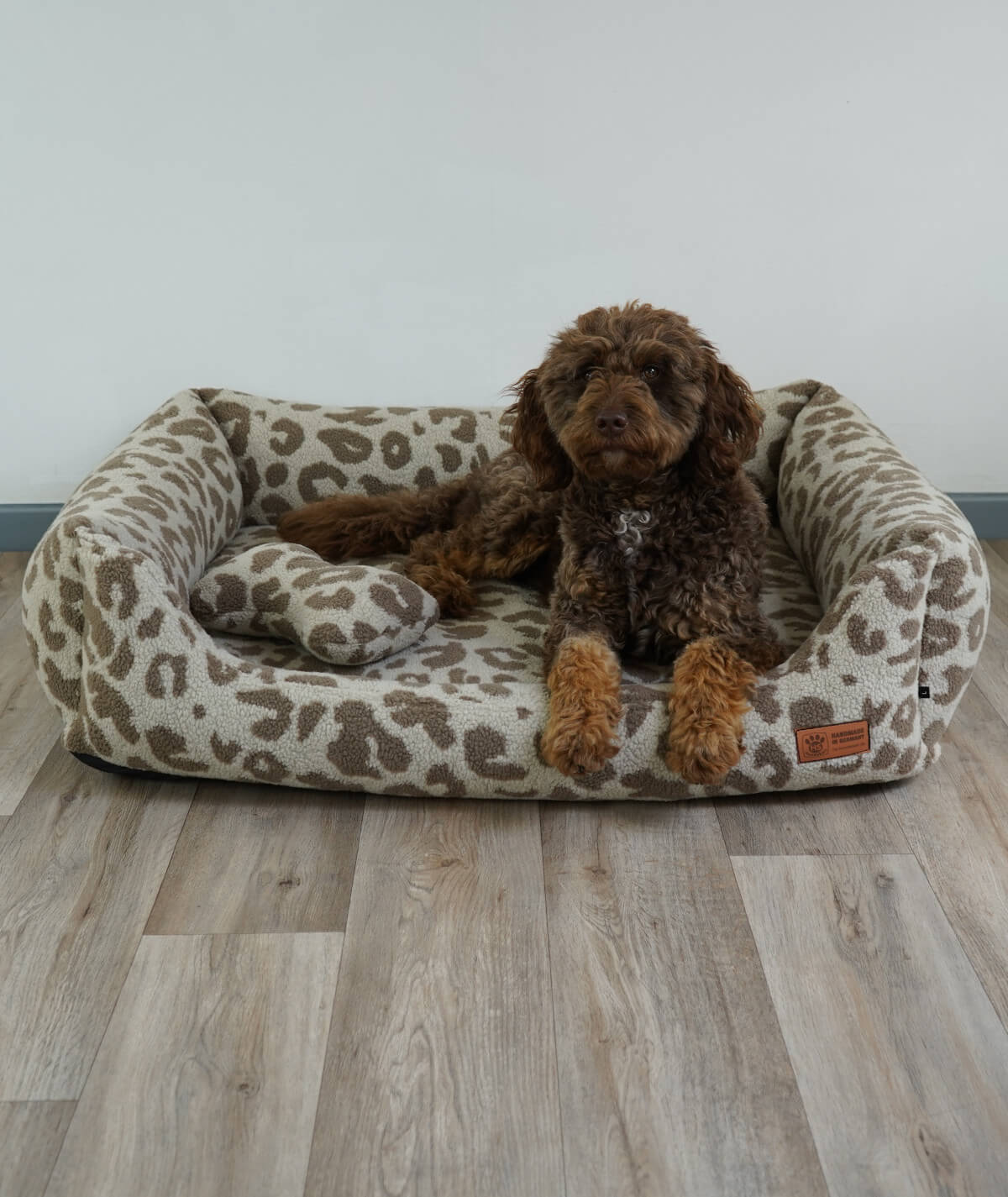 Hundebett Kuschelbett Deluxe Teddy mit Einstieg orthopädisch