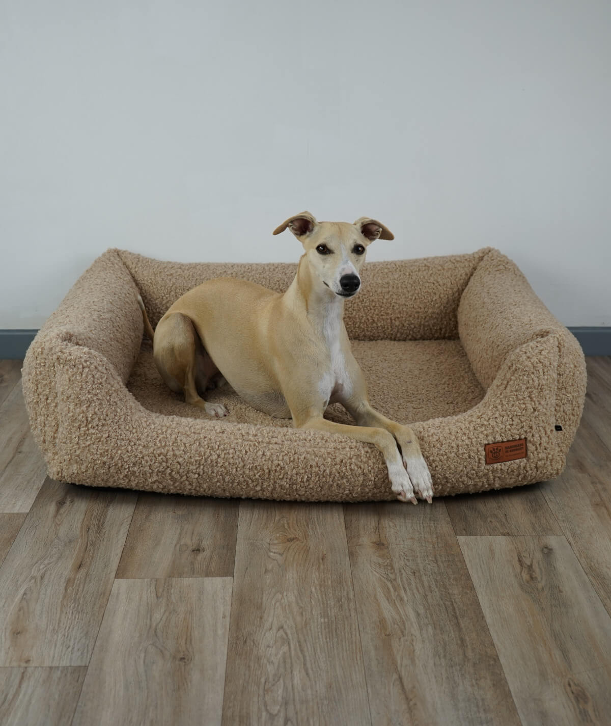 Hundebett Kuschelbett Deluxe Teddy mit Einstieg orthopädisch