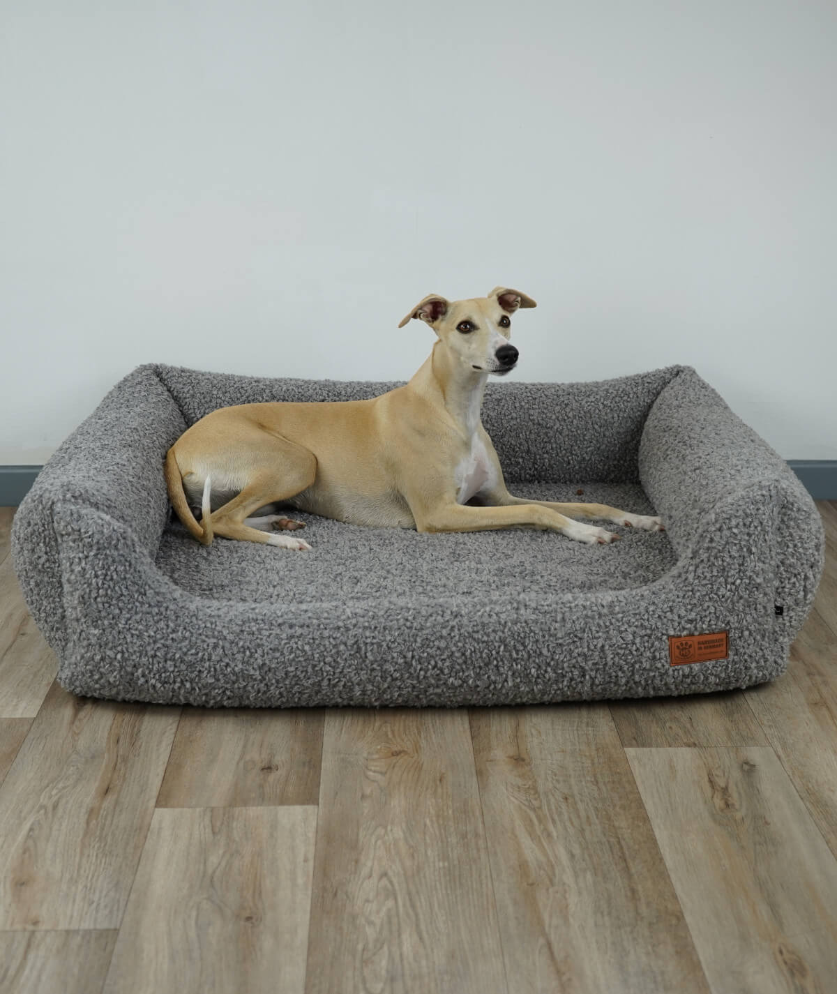 Hundebett Kuschelbett Deluxe Teddy mit Einstieg orthopädisch