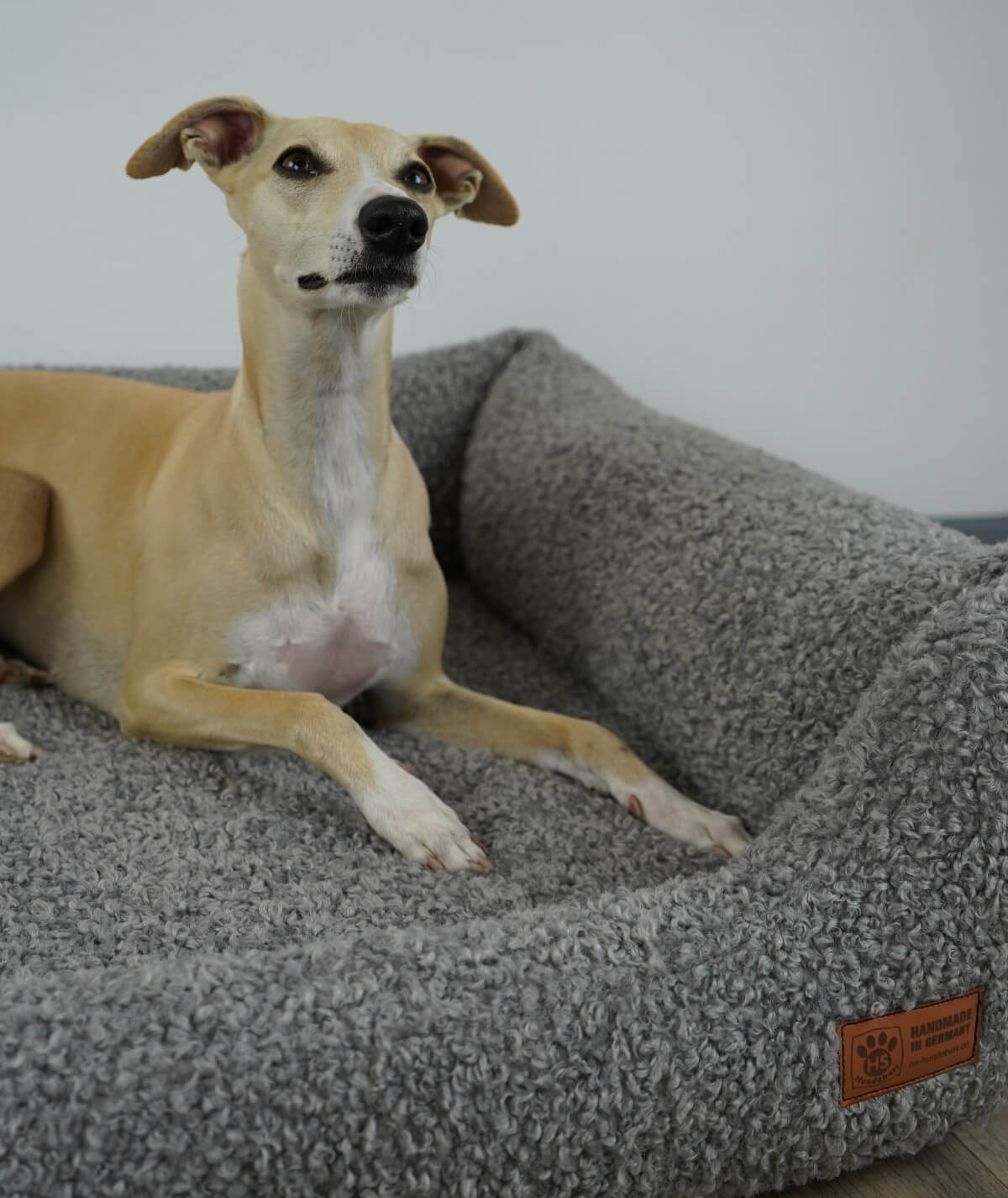 Hundebett Kuschelbett Deluxe Teddy mit Einstieg orthopädisch