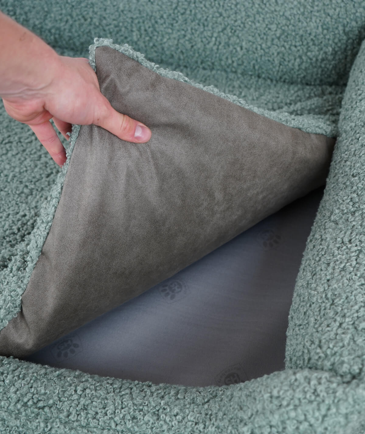 Hundebett Kuschelbett Deluxe Teddy mit Einstieg orthopädisch