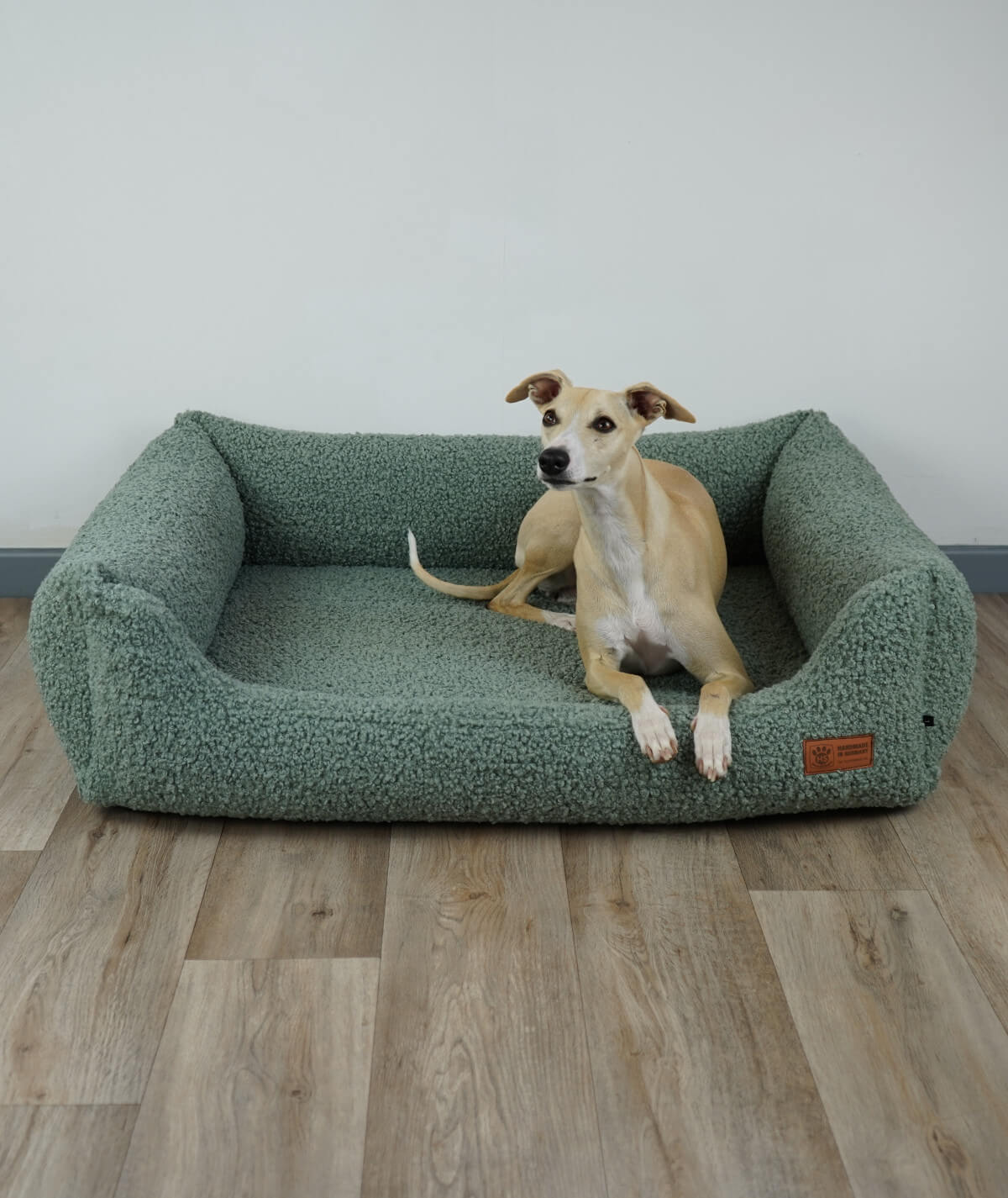 Hundebett Kuschelbett Deluxe Teddy mit Einstieg orthopädisch