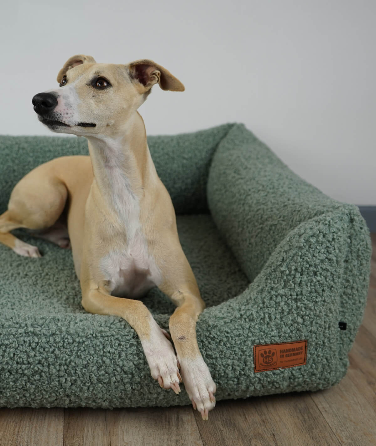 Hundebett Kuschelbett Deluxe Teddy mit Einstieg orthopädisch