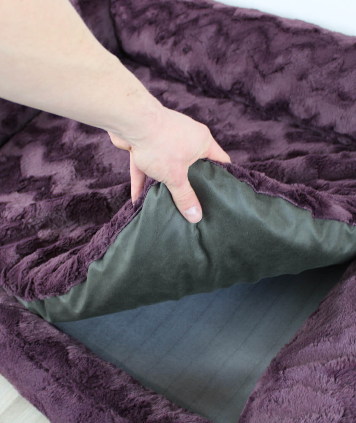 Dog bed cuddle bed deluxe with entry orthopedic