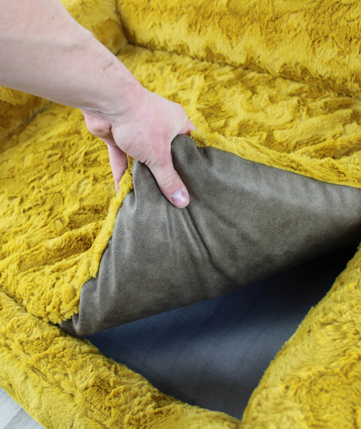 Dog bed cuddle bed deluxe with entry orthopedic