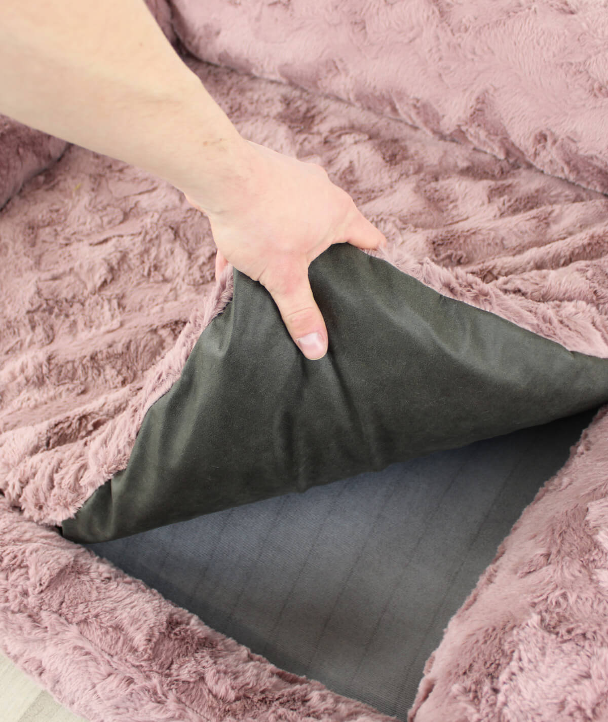 Dog bed cuddle bed deluxe with entry orthopedic