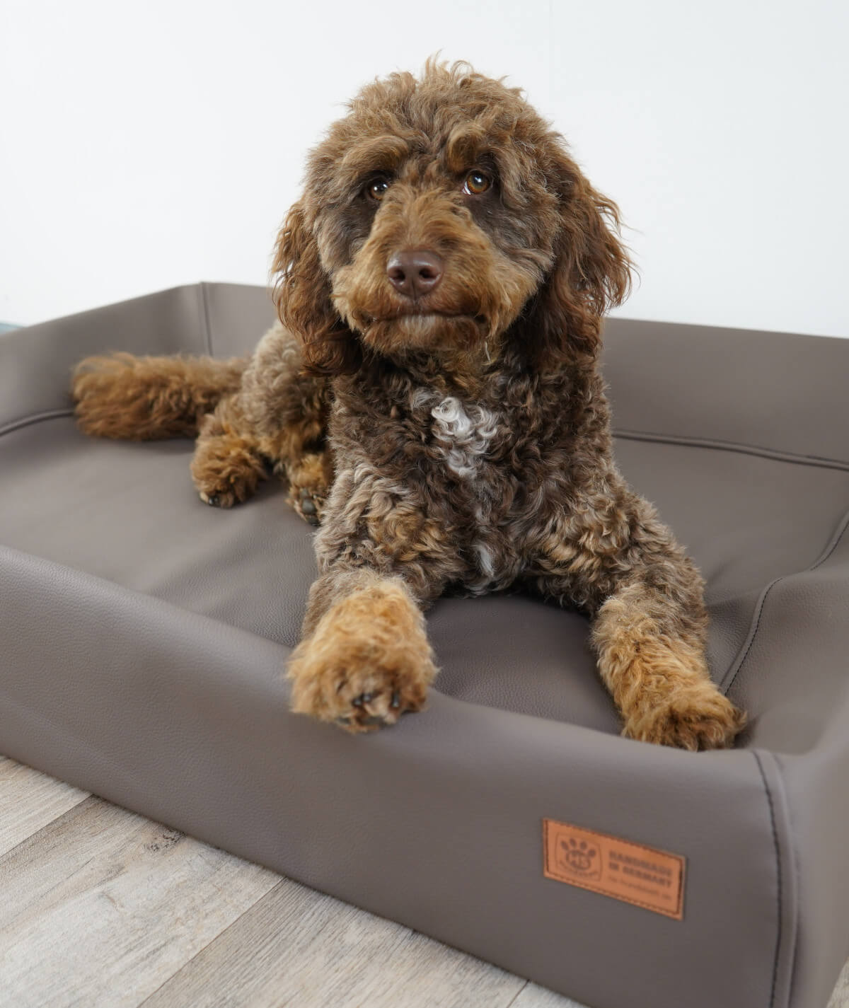 Orthopädisches Hundebett Lucy aus Kunstleder – pflegeleicht & robust