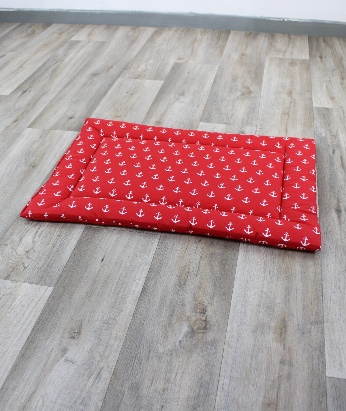 Cotton summer duvet with padding and anti-slip