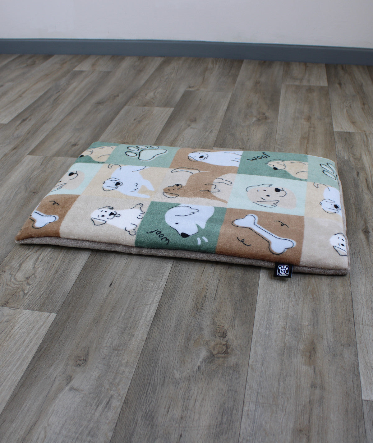 Hundemotiv Antirutschdecke mit Füllung