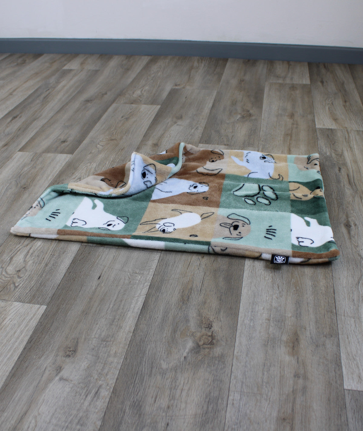 Hundemotivdecke ohne Füllung