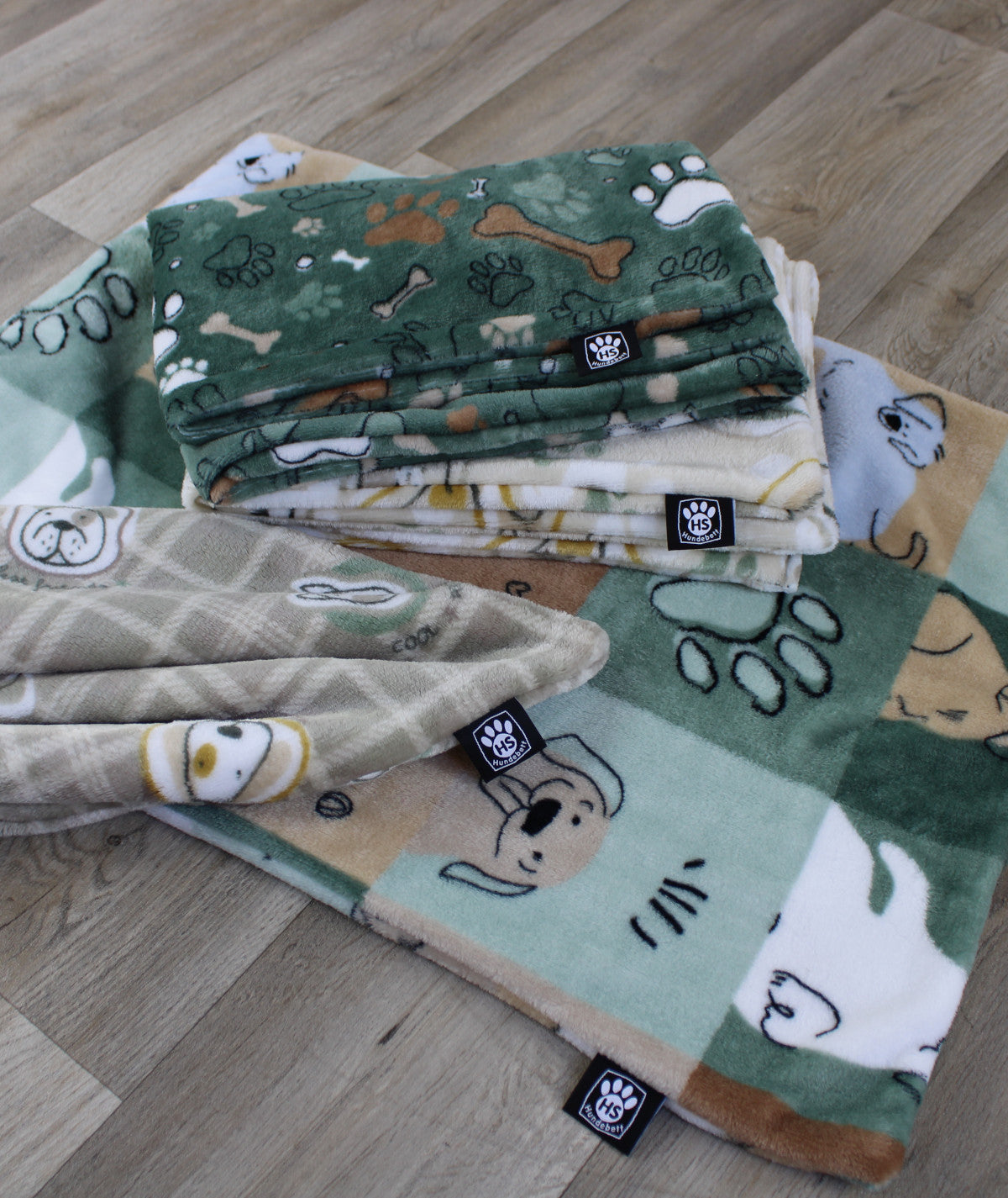 Hundemotivdecke ohne Füllung