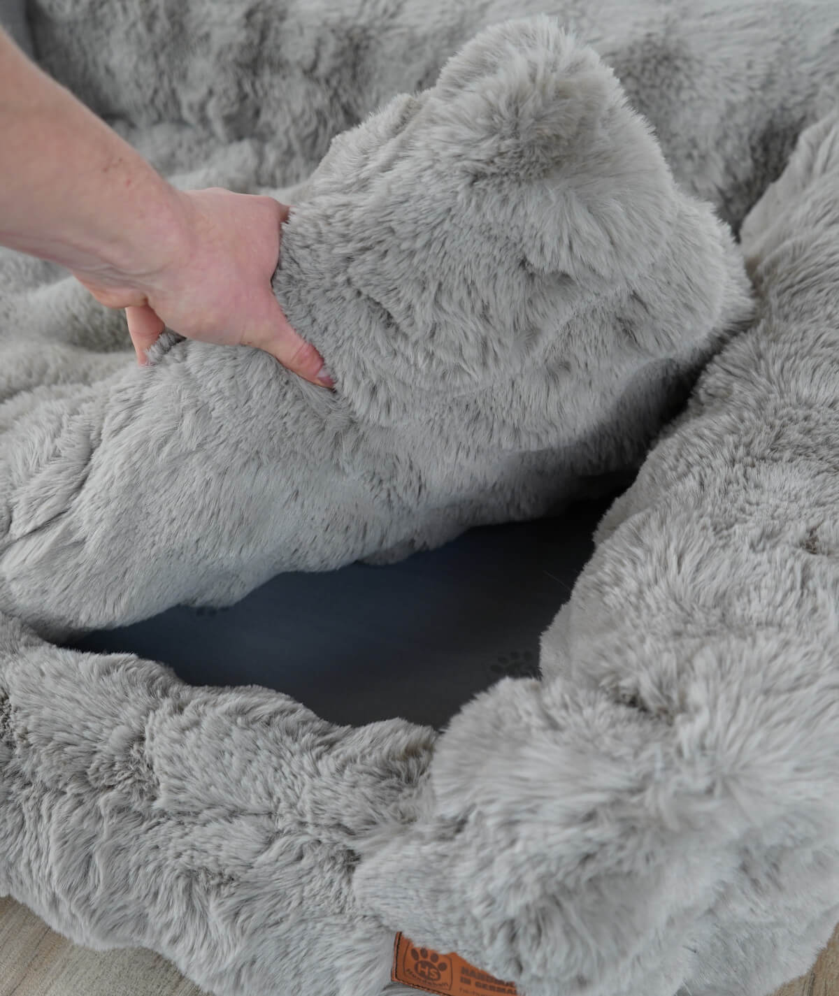 Hundebett Kuschelbett Deluxe Bubble mit Einstieg orthopädisch