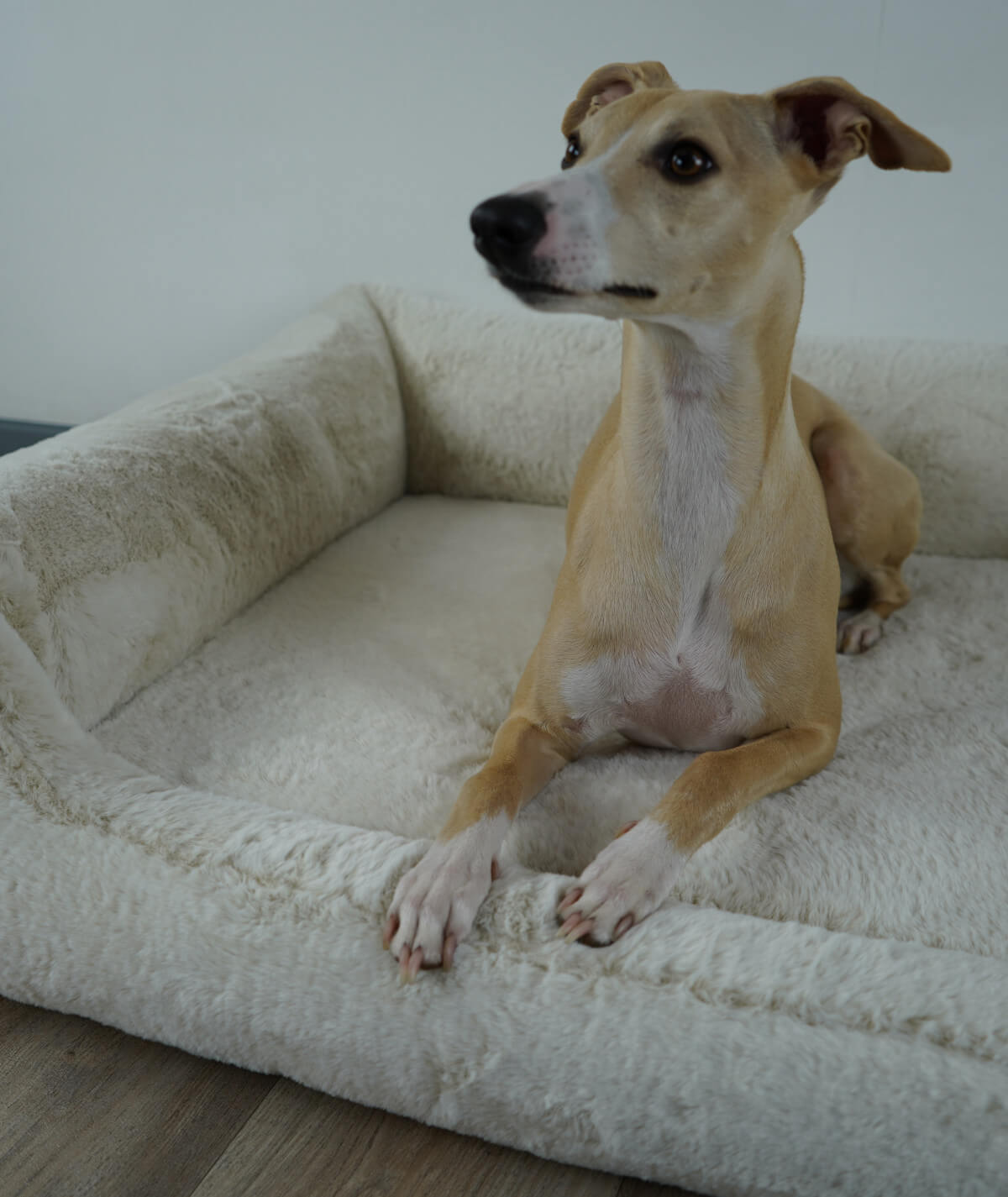 Hundebett Kuschelbett Deluxe High Exklusiv mit Einstieg orthopädisch