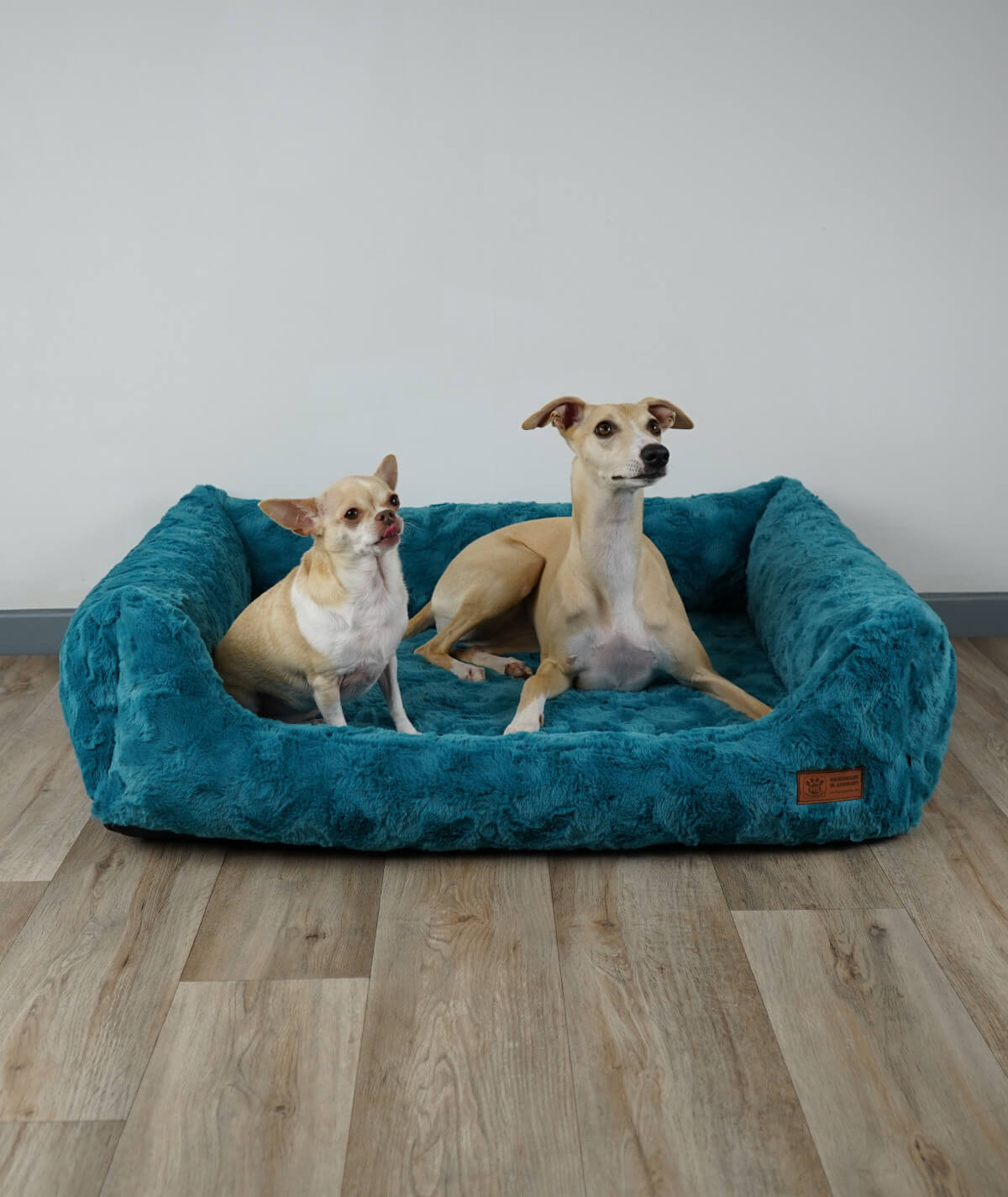 Dog bed cuddle bed deluxe with entry orthopedic