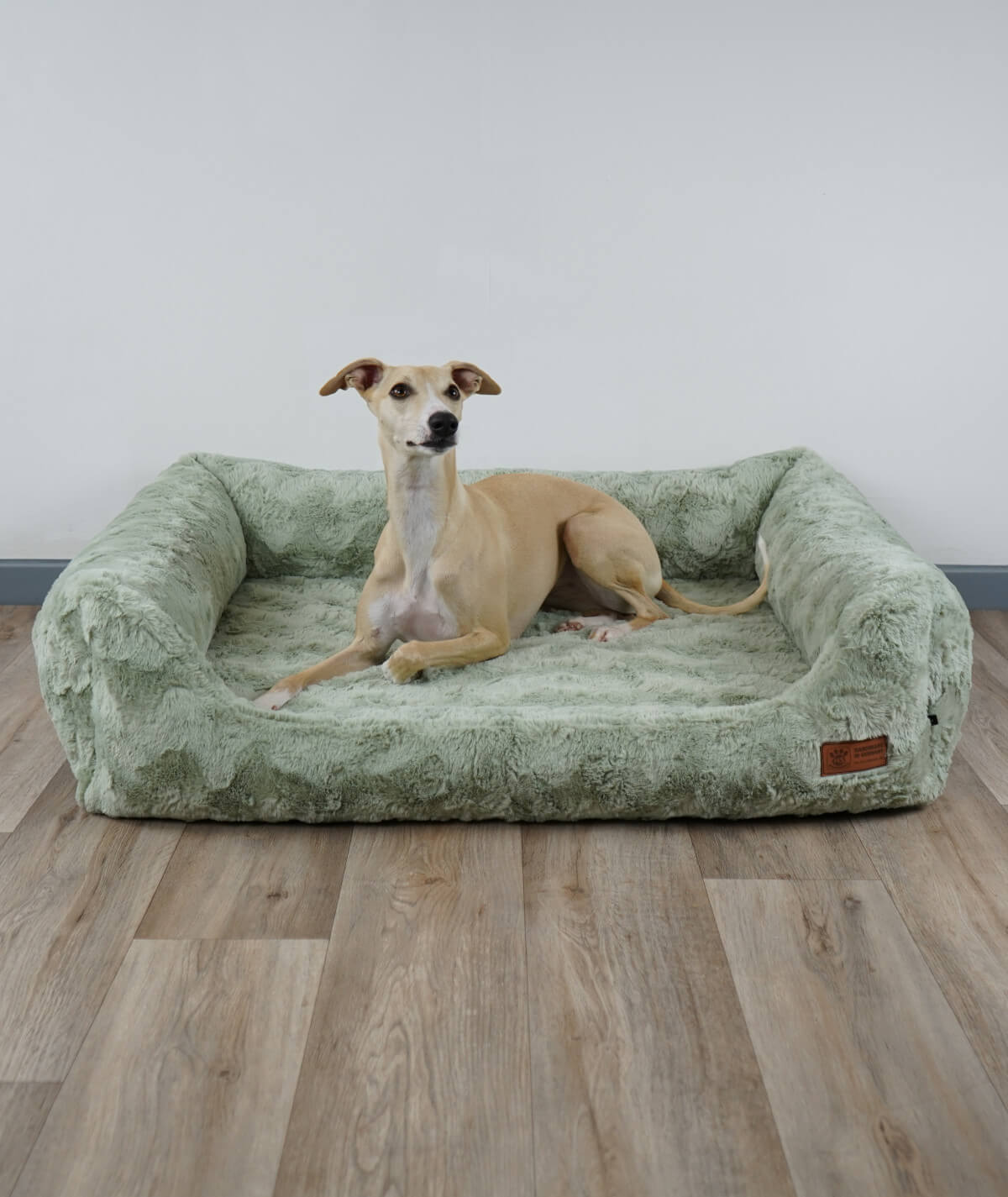 Dog bed cuddle bed deluxe with entry orthopedic