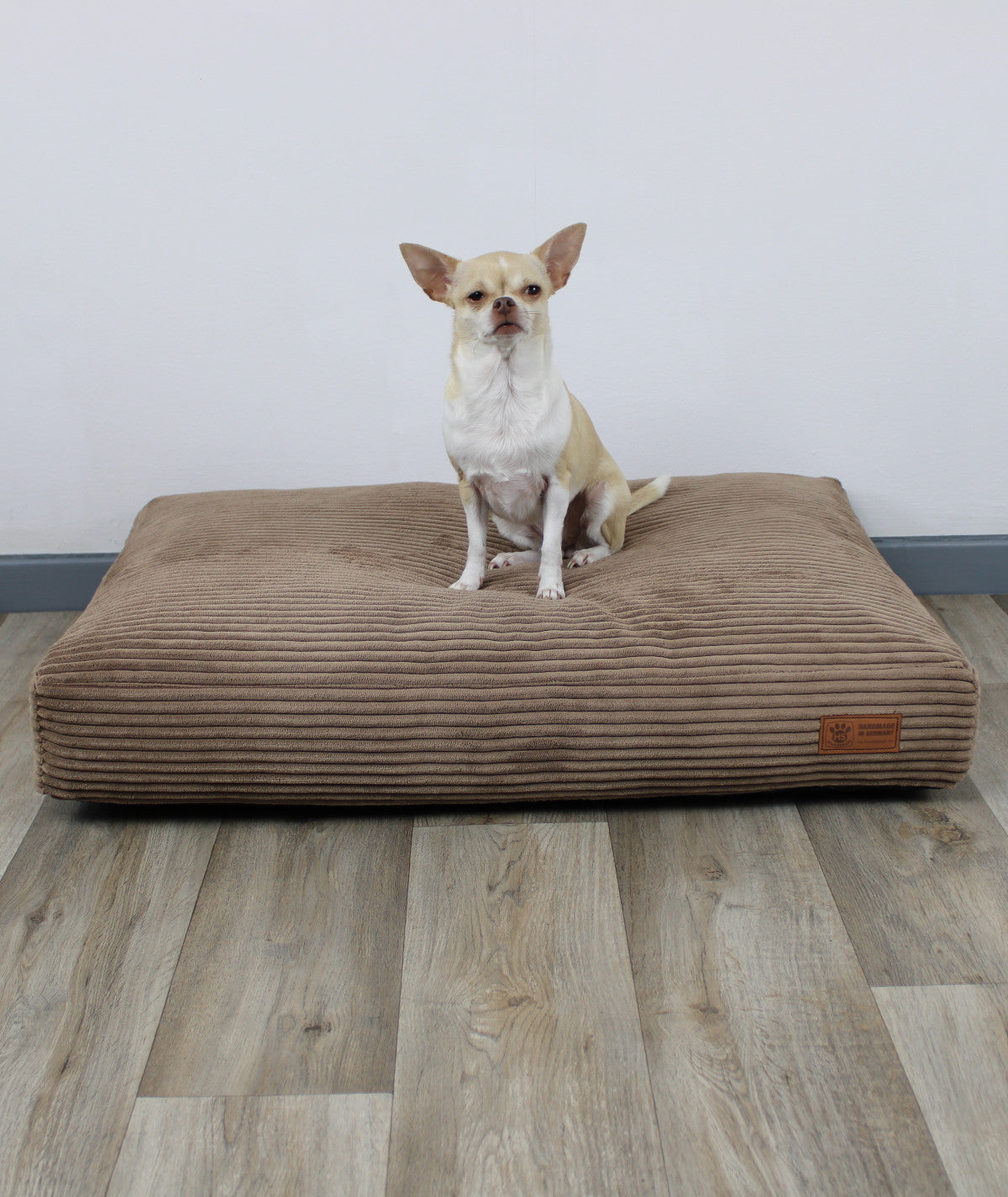 Deluxe lying cushion orthopedic dog bed corduroy and upholstery fabric