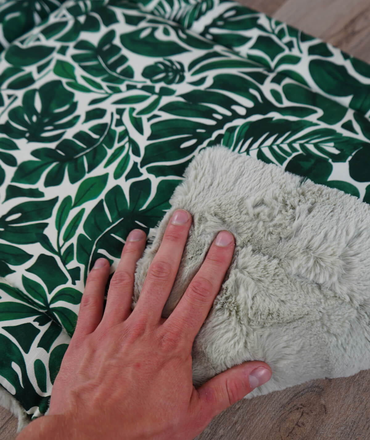 Cotton summer blanket with filling