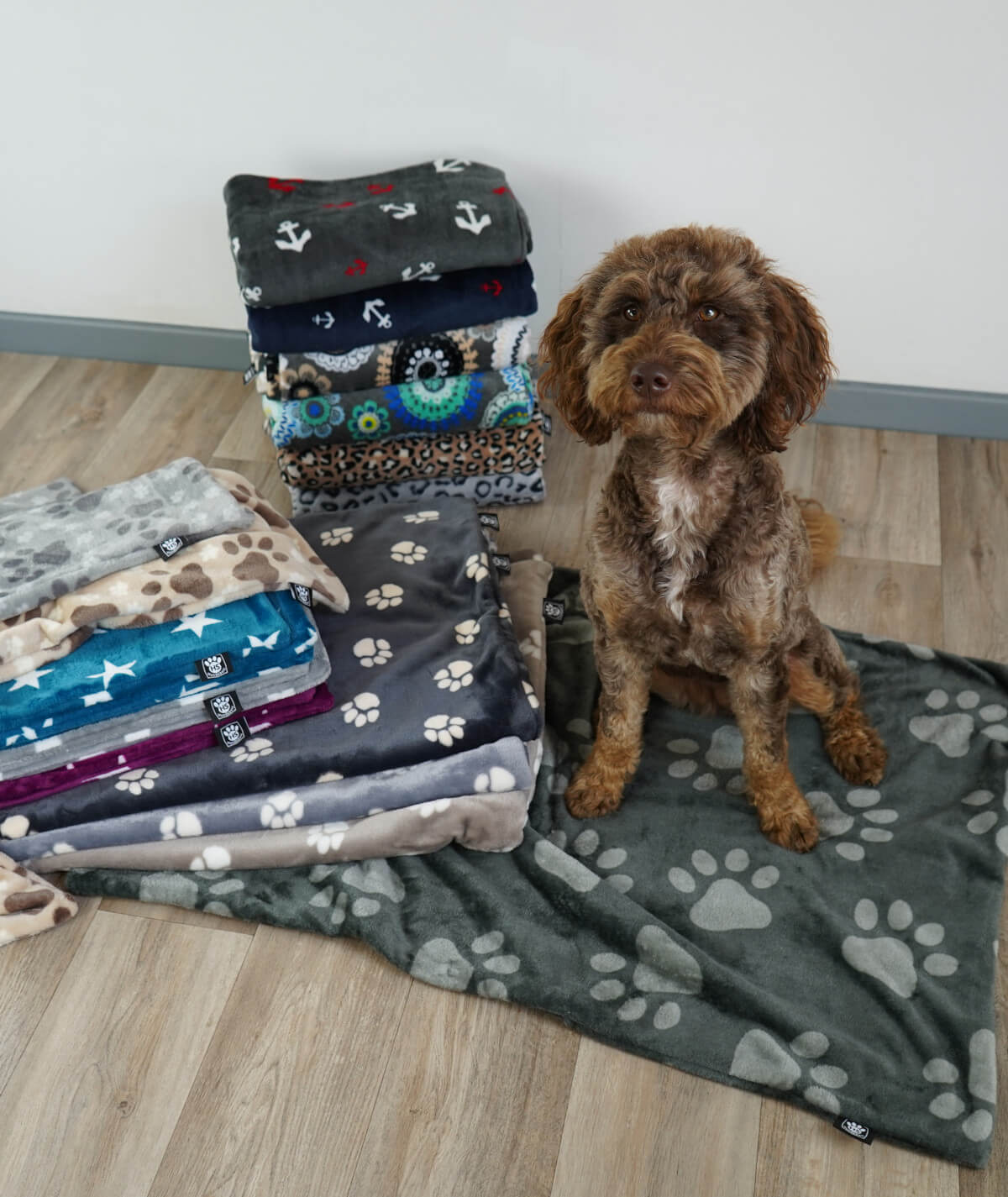 Hundedecke aus Motiv-Fleece ohne Füllung – weich, flexibel & waschbar