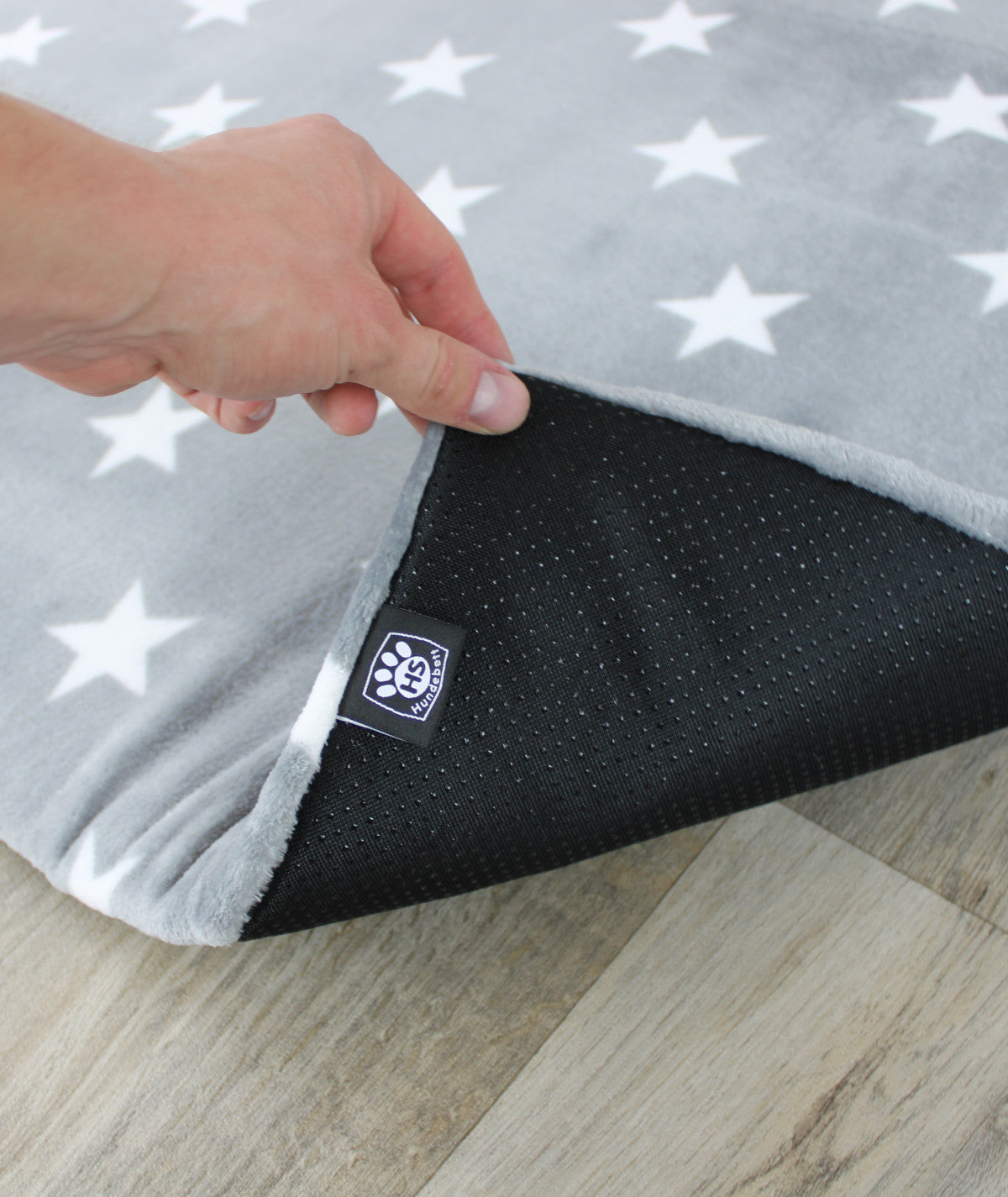 Antirutsch Sternchendecke mit Füllung