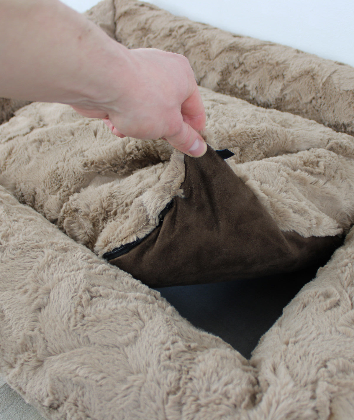 Dog bed cuddle bed deluxe orthopedic