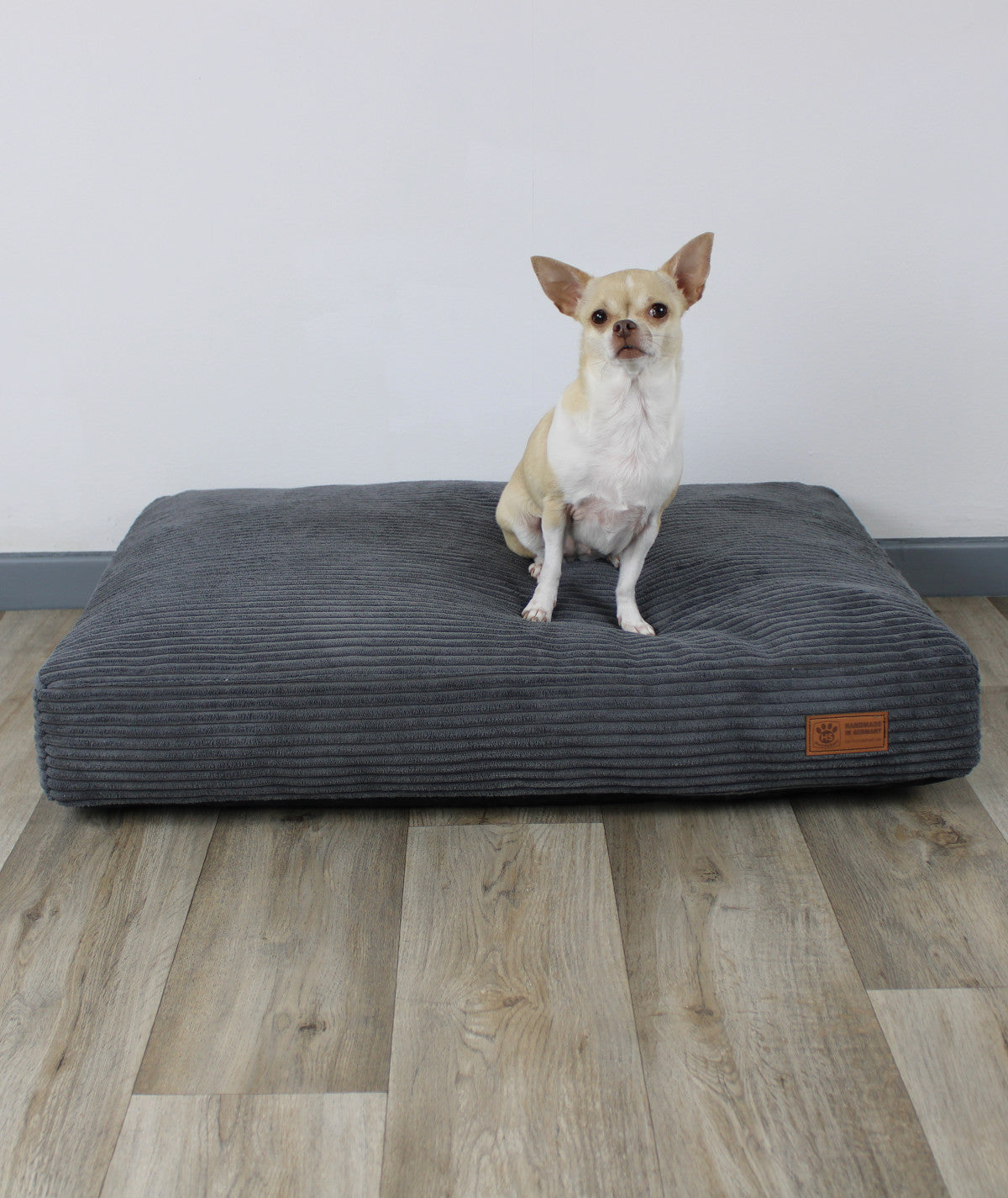 Deluxe lying cushion orthopedic dog bed corduroy and upholstery fabric