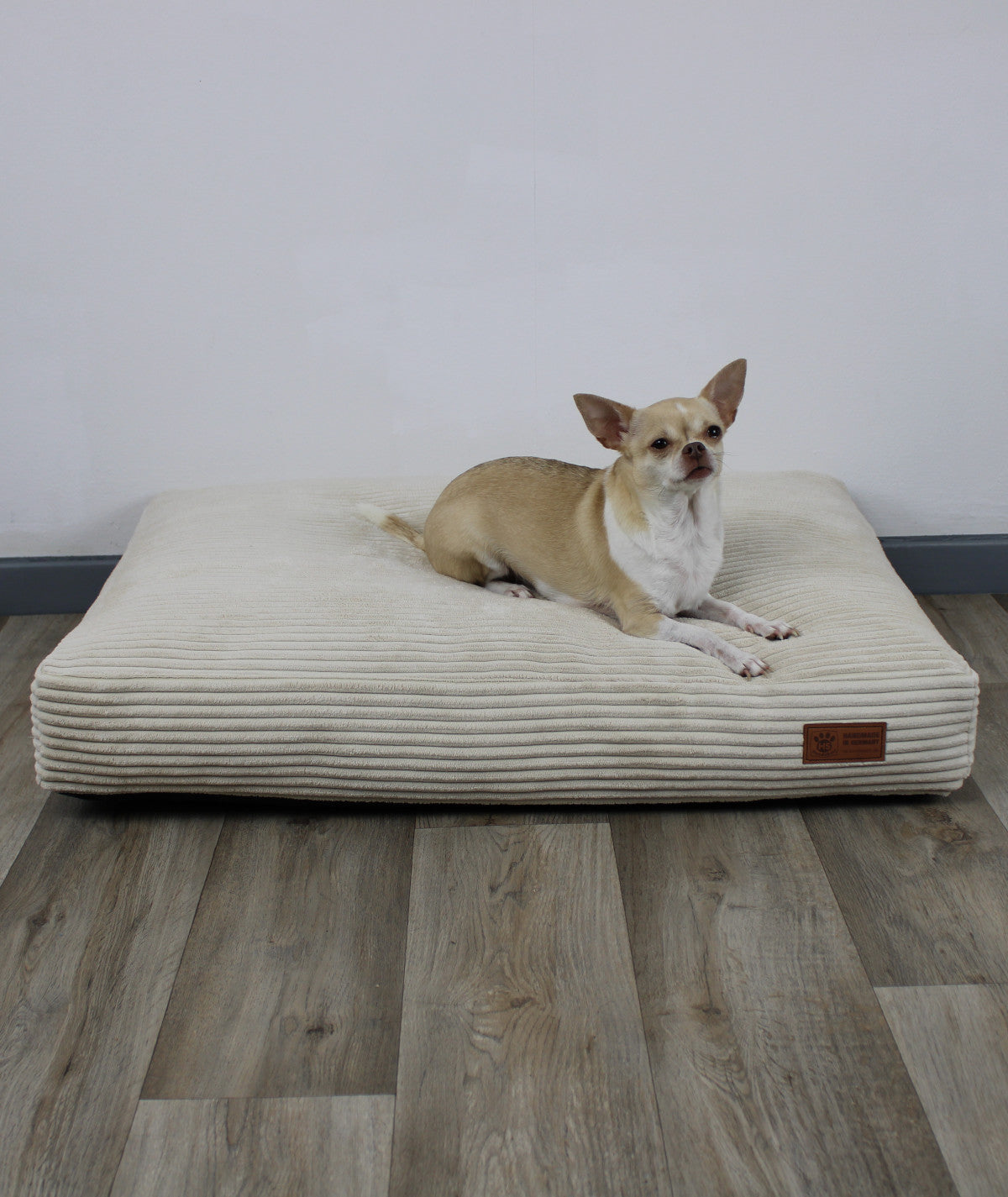 Deluxe lying cushion orthopedic dog bed corduroy and upholstery fabric