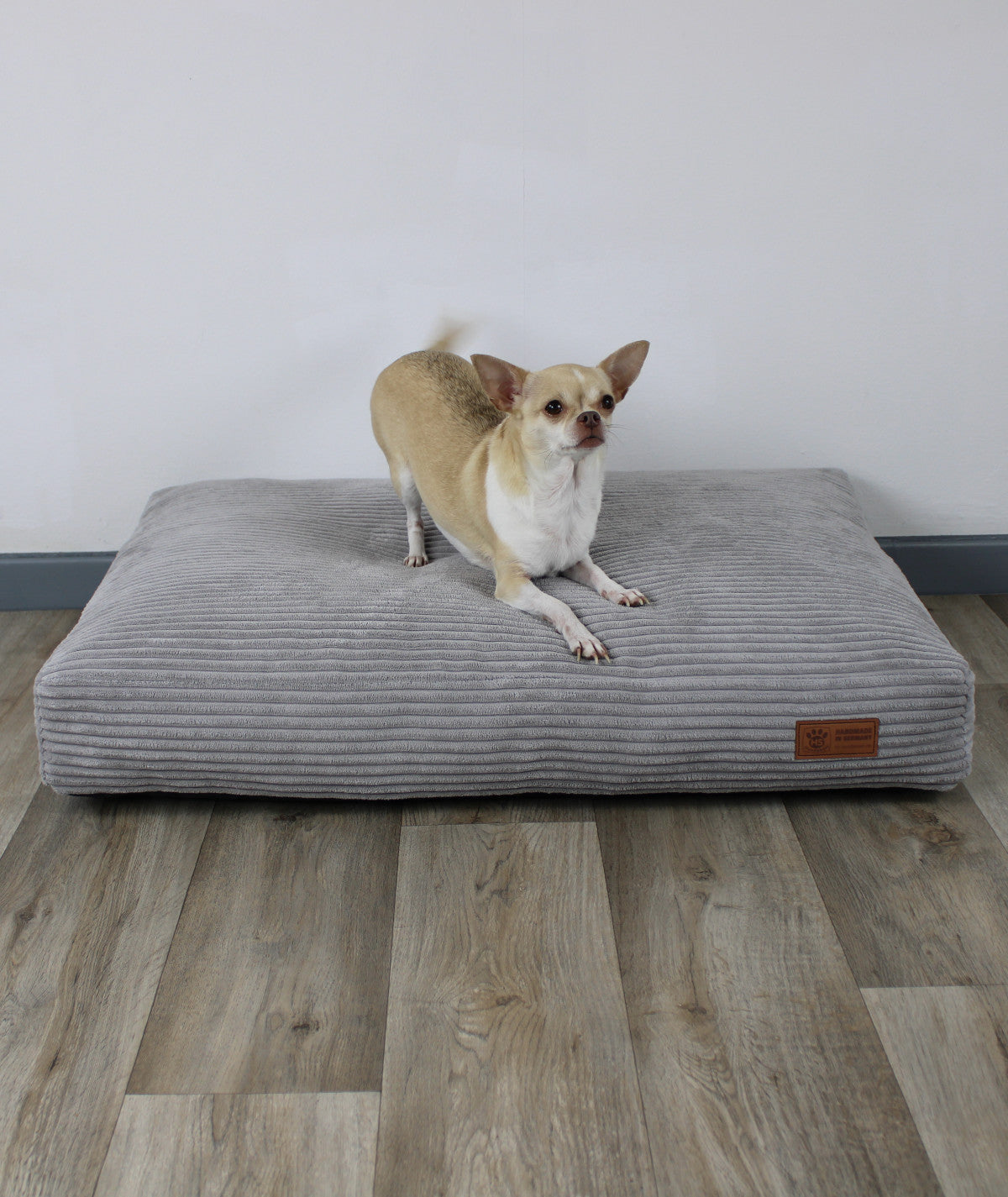 Deluxe lying cushion orthopedic dog bed corduroy and upholstery fabric